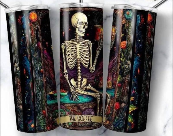 “The Coffee” Skeleton Art