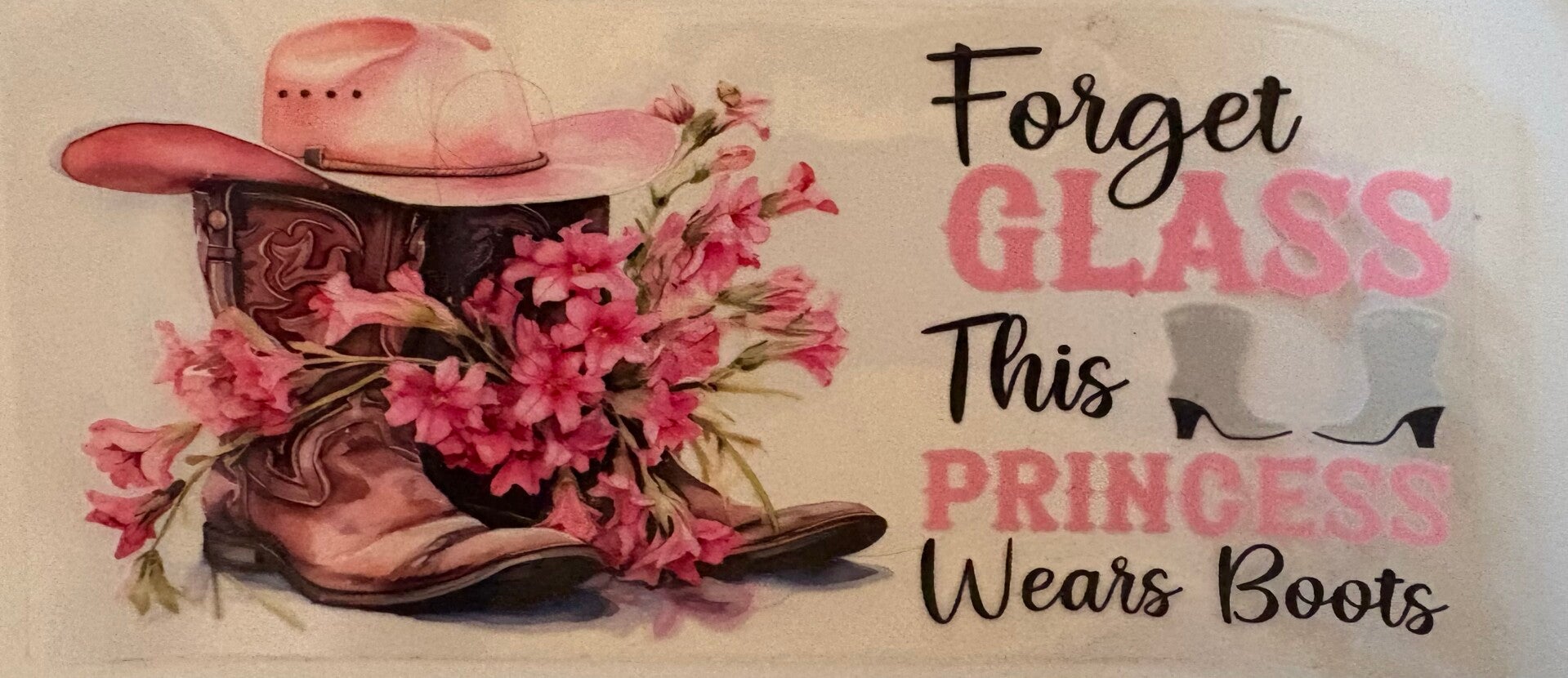This Princess Wears Boots — 16 oz Acrylic Snow Globe Tumbler