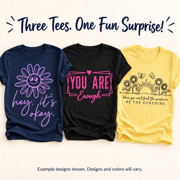 Three-Shirt Mystery Tee Pack