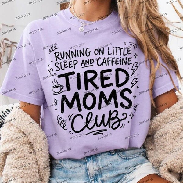 Tired moms club doodles