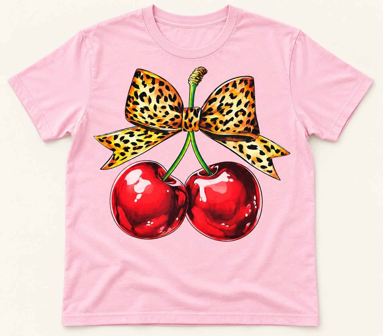 Wild Cherry Leopard Bow Tee