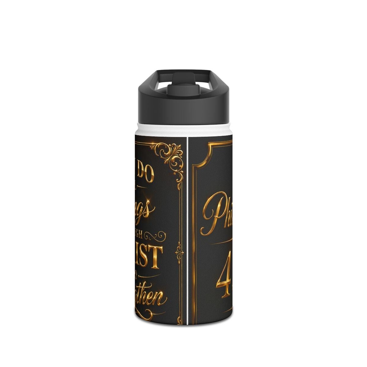 Vintage Gold Script 43 Birthday Stainless Steel Water Bottle