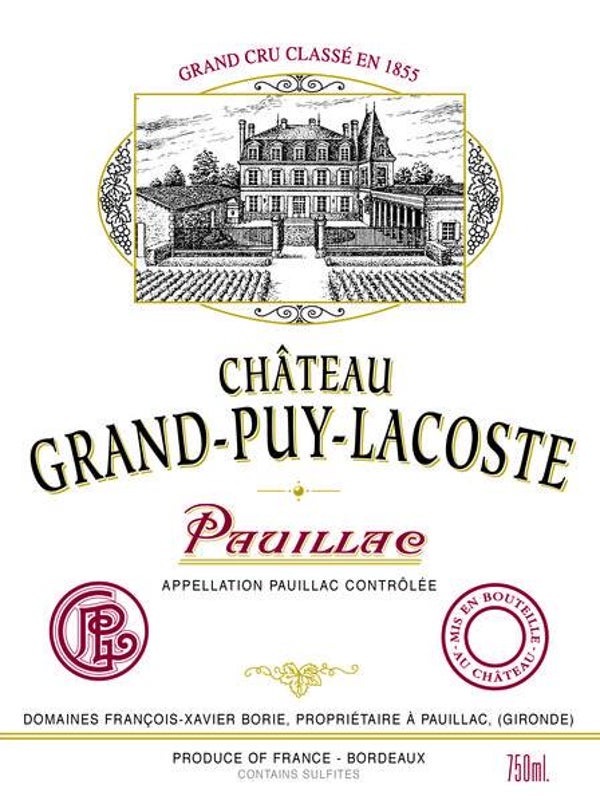 CAISSE VARIATION Château Grand Puy Lacoste 2022 Pauillac Grand Cru Classé 9L