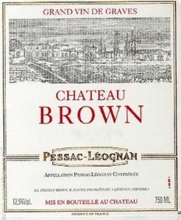 Château Brown 2015 Péssac Léognan 0,75L