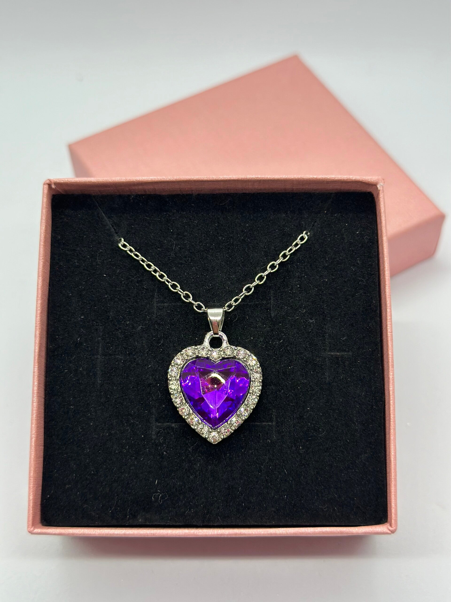 Purple Heart Necklace