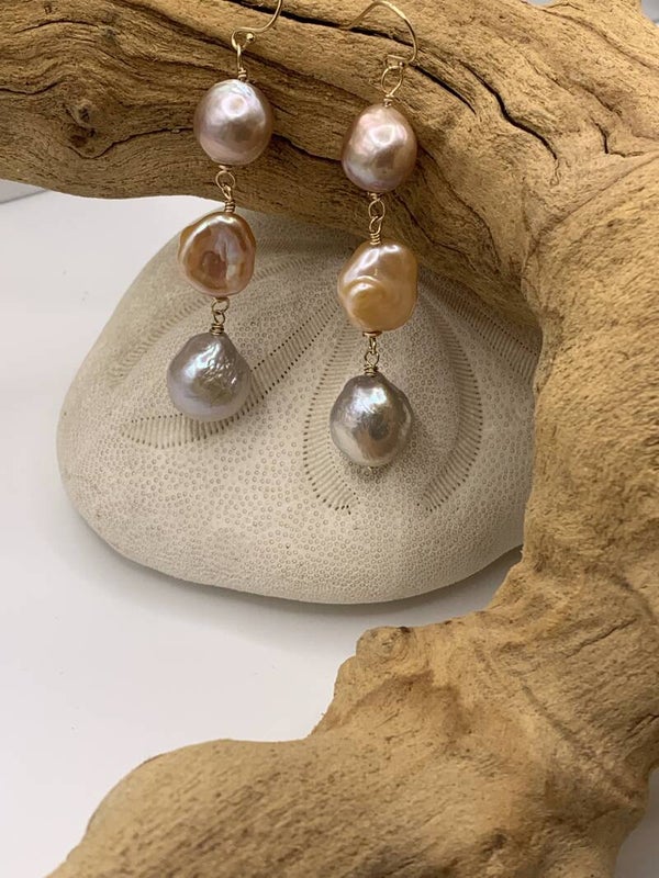 Edison and Keshi Drop Earrings