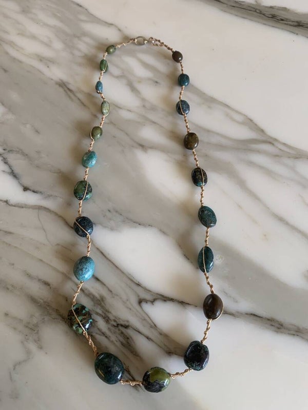 Persian Turquoise Oval Necklace