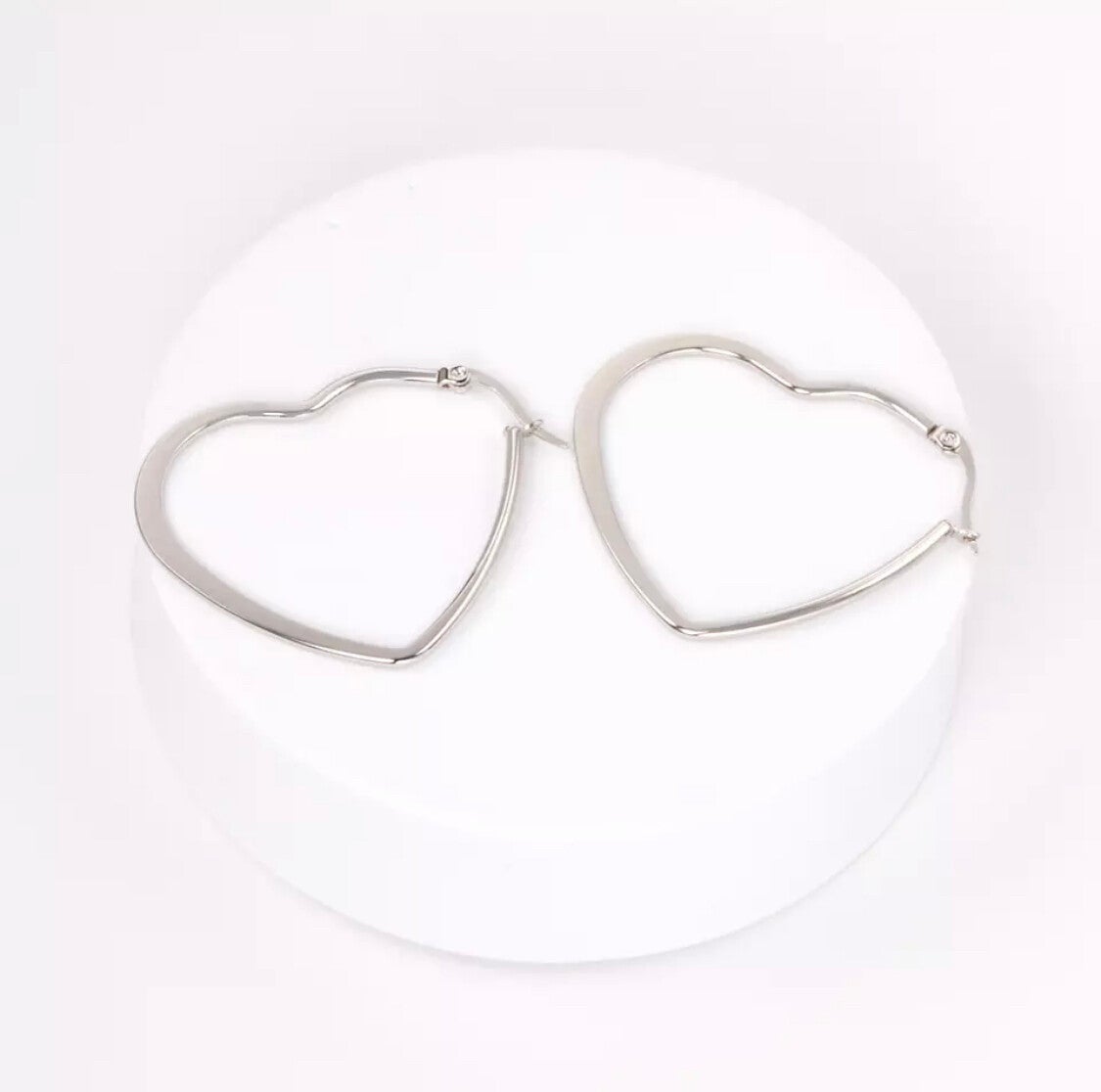 Oorbellen - HEART (zilver)