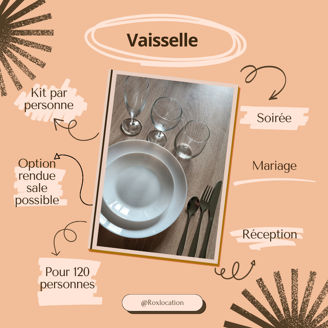 Location de vaisselle proche de vous 