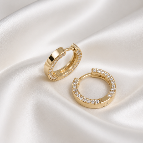 14K Yellow Gold Hoop Earrings