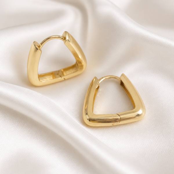 14K Yellow Gold Hoop Earrings