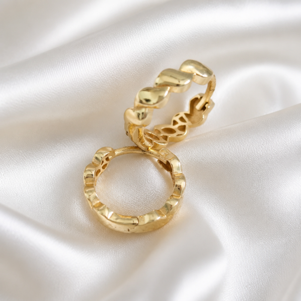 14K Yellow Gold Hoop Earrings