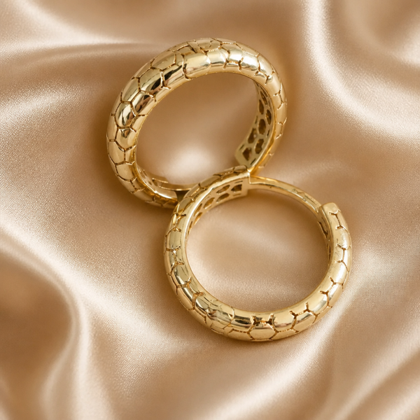 14K Yellow Gold Hoop Earrings