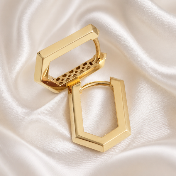 14K Yellow Gold Hoop Earrings