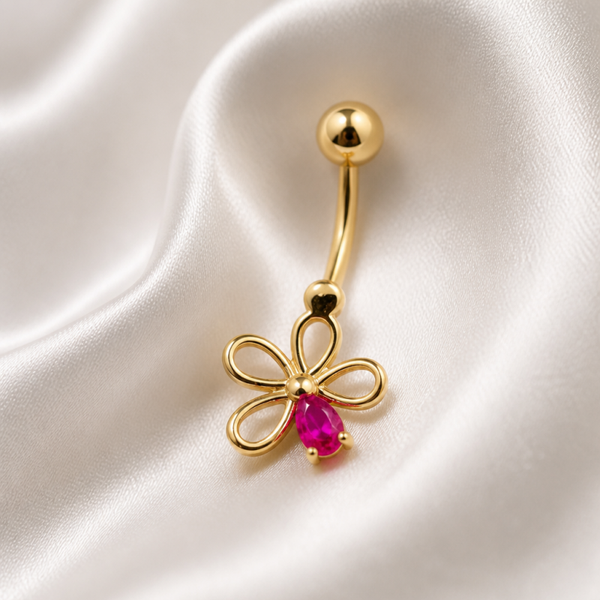 14K Yellow Gold Pircing