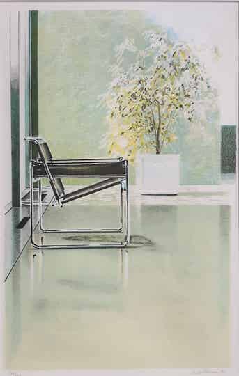 Lithografie "de Wassily" Willem van Veldhuizen 1988 SOLD