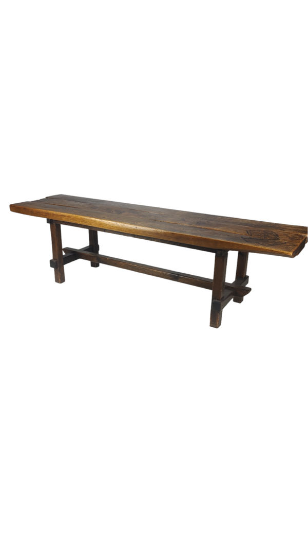 Vintage oak bench 1960s SOLD