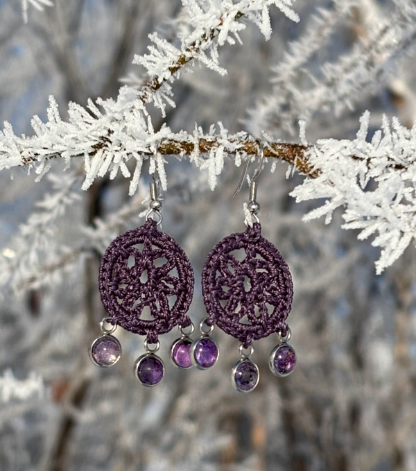 Serafina horsma violetti pieni korvakoru