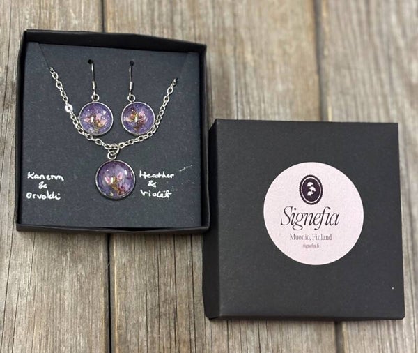 Kanerva ja orvokki lahjasetti