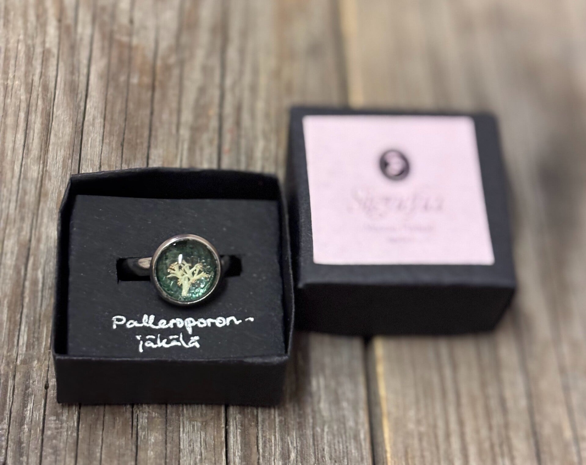 Palleroporonjäkälä sormus vihreä