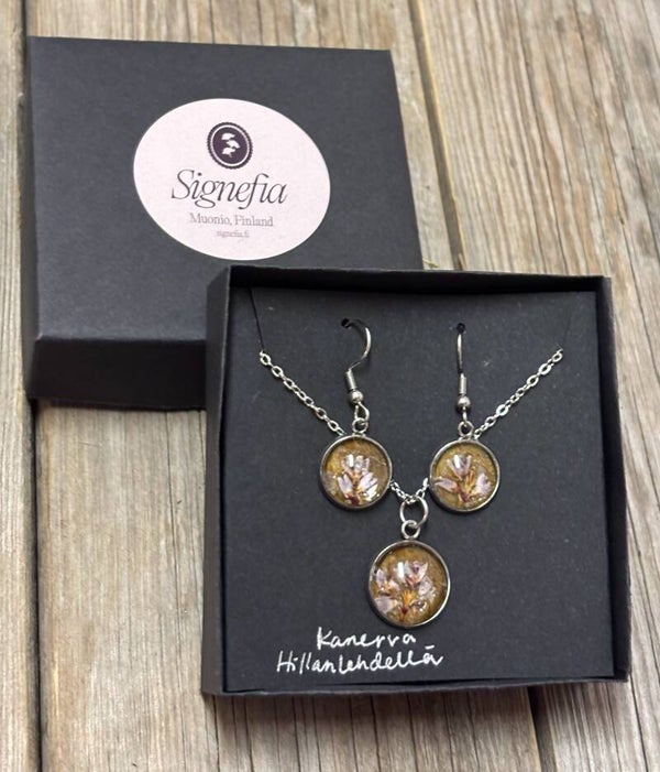 Kanerva hillanlehdellä lahjasetti