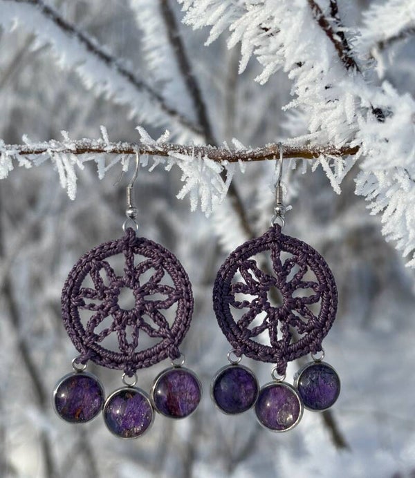 Serafina horsma violetti korvakoru