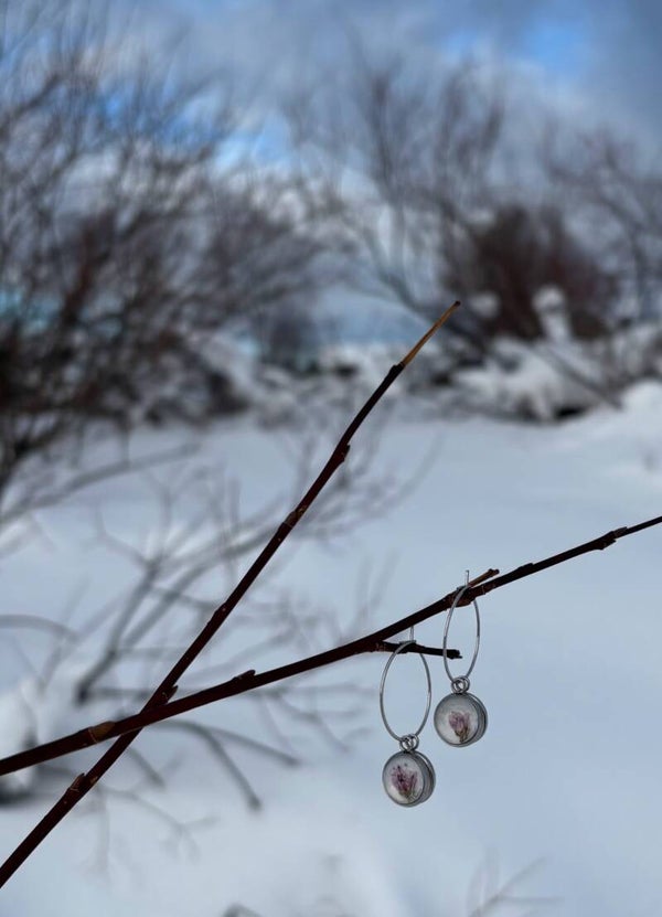 Kanerva valkoinen korvarengas