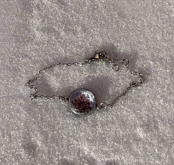 Kanerva vaaleansininen rannekoru, iso koko