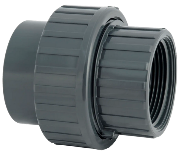 PVC 3/3 koppeling PN10 - 50x1"1/2mof x bi dr - RUM50F