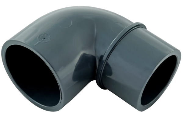 PVC Knie 90° verlopend PN16 - 75x75/63mm - C90MF7563