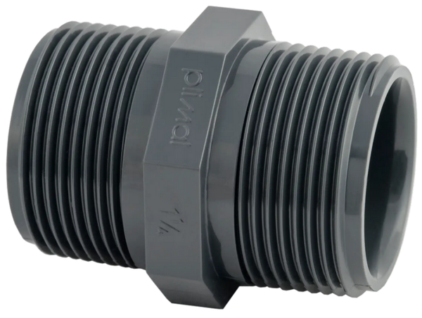 PVC Draadnippel PN10 - 1" bu dr - MD1