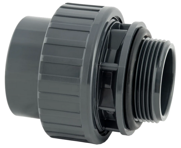 PVC 3/3 koppeling met O-ring PN10 - 63x2" mof x bu dr - RUMJ63M