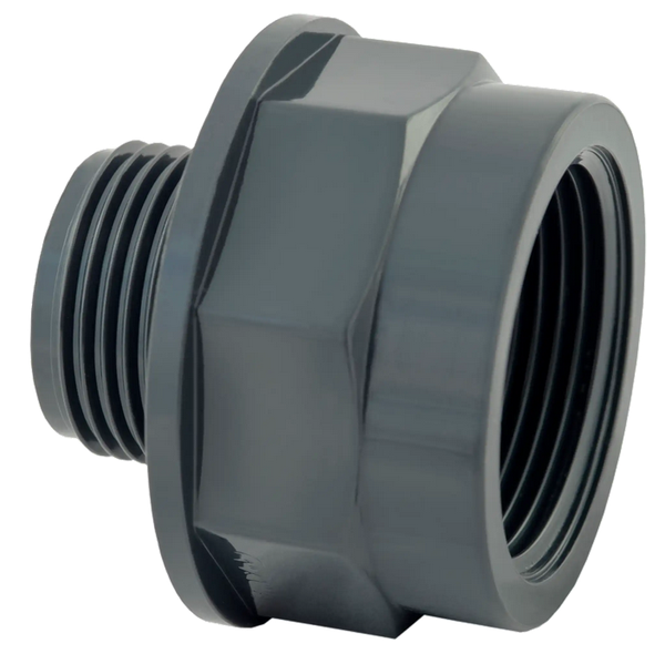 PVC Soknippel verlopend PN10 - 3/4"x1" bi dr x bu dr - RMF3/41