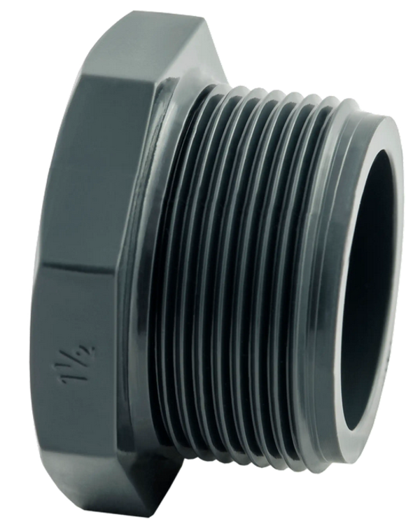 PVC Draadstop PN10 - 1/2" bu dr - BM1/2