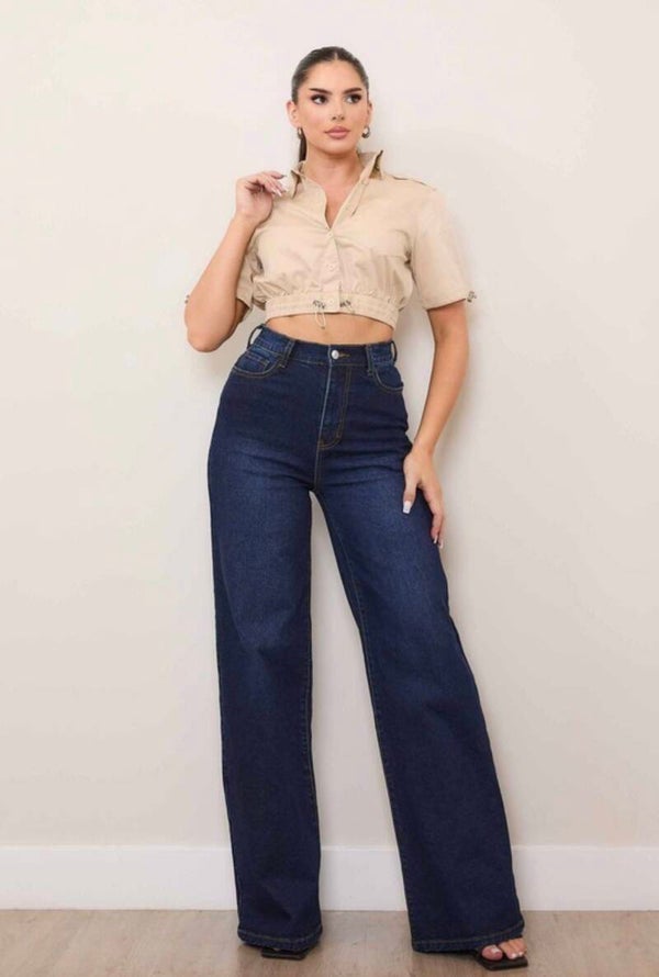 Wide Leg-Rigid With Comfort Stretch