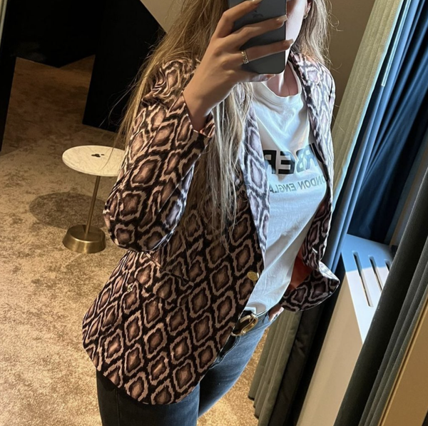 It's Given - Snake Blazer - Pink