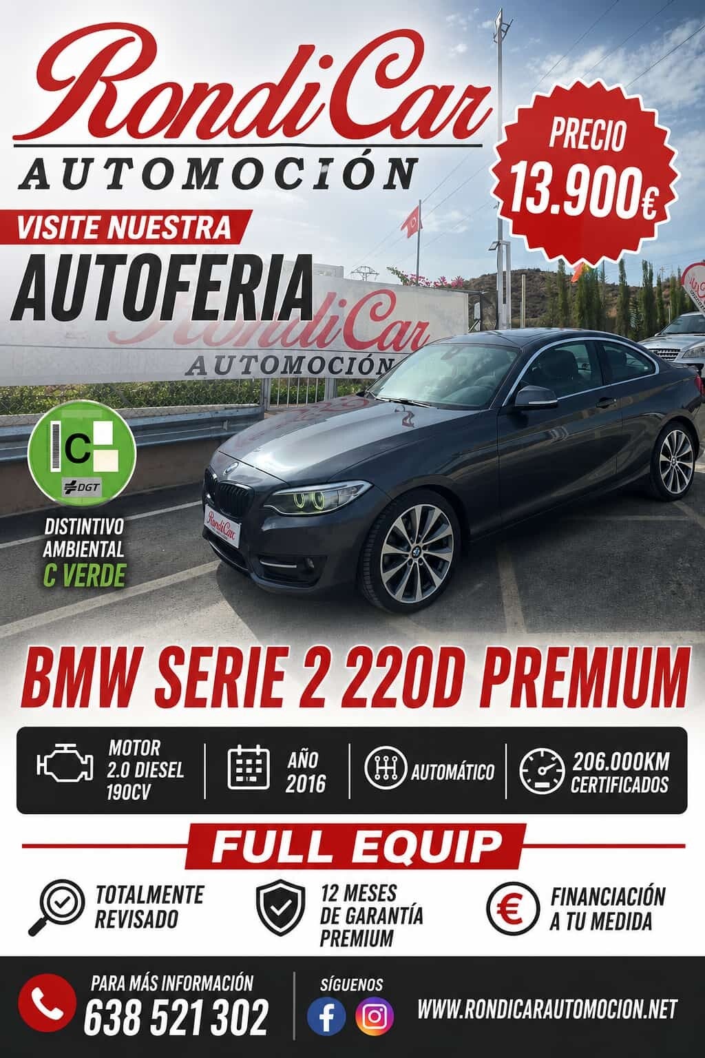 BMW SERIE 2 220D