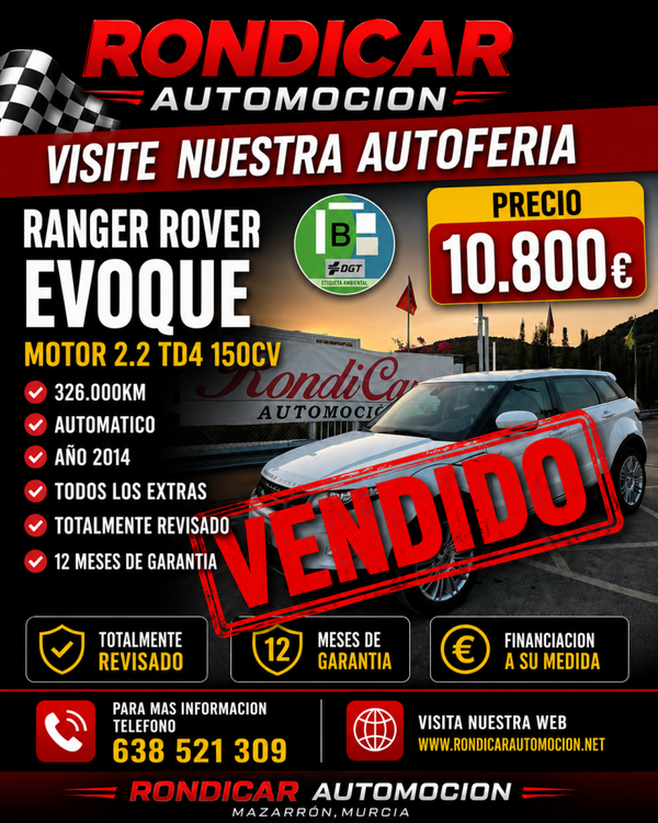 RANGE ROVER EVOQUE 2.2