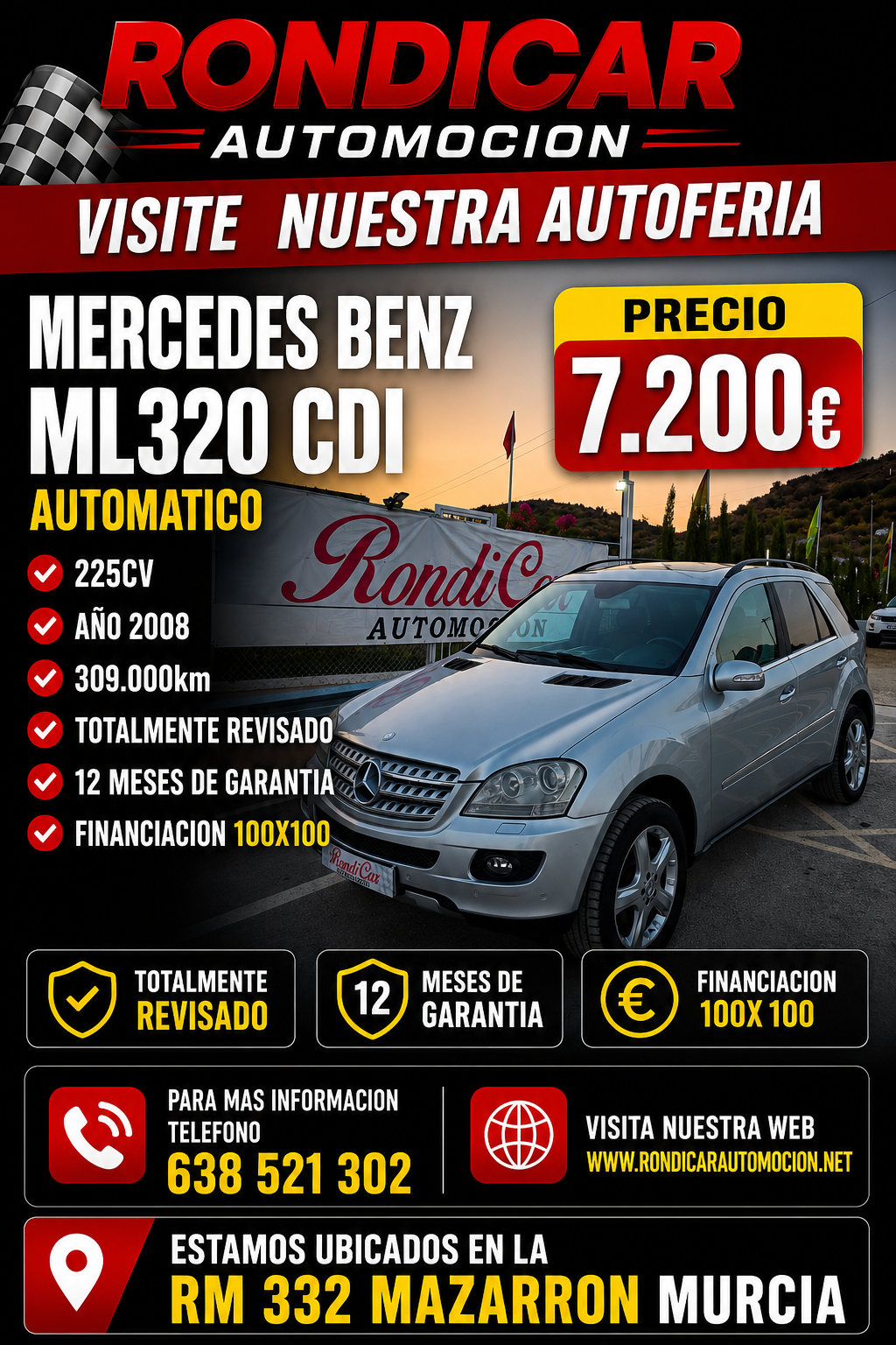 MERCEDES BENZ  ML 320 CDI AUTOMATICO