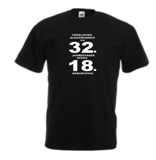 Herzlichen Glückwunsch zum 32. Jahrestag deines 18. Geburtstag