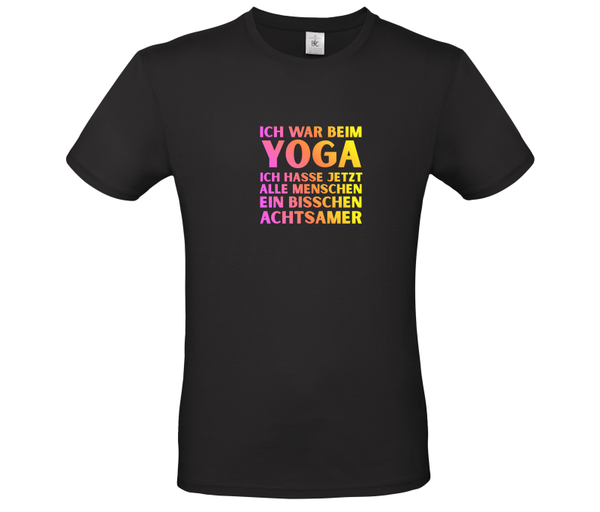 Ich war beim Yoga (lila-gelb)