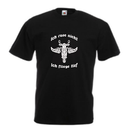 Ich rase nicht  -  ich fliege tief