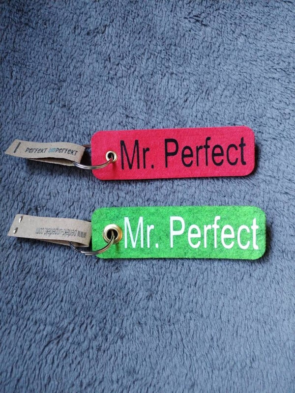 Schlüsselanhänger "Mr. Perfect"