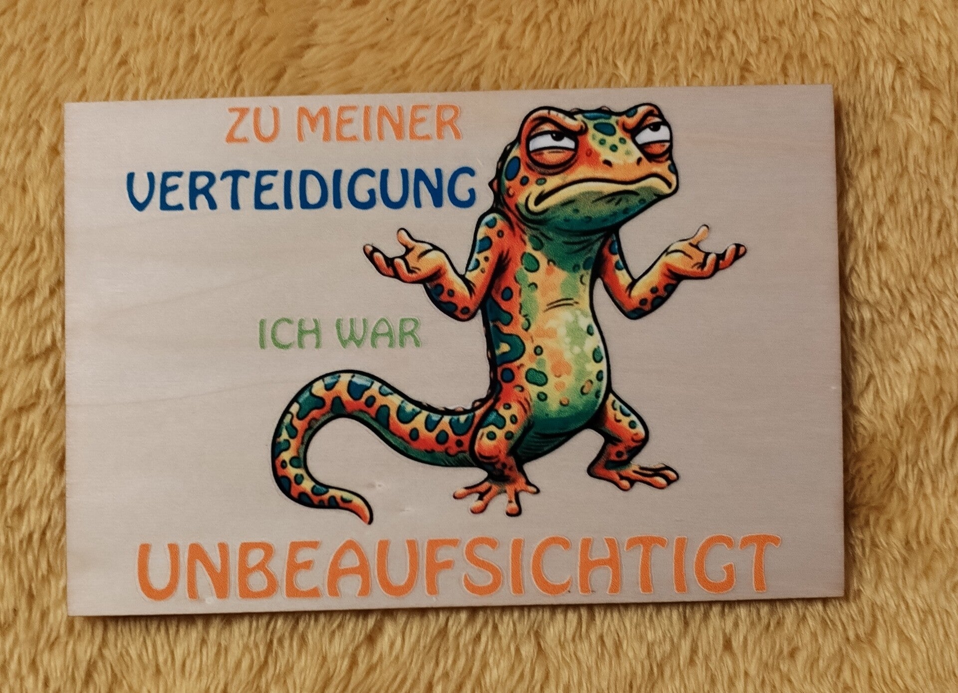 Zu meiner Verteidigung ich war unbeaufsichtigt