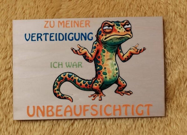 Zu meiner Verteidigung ich war unbeaufsichtigt