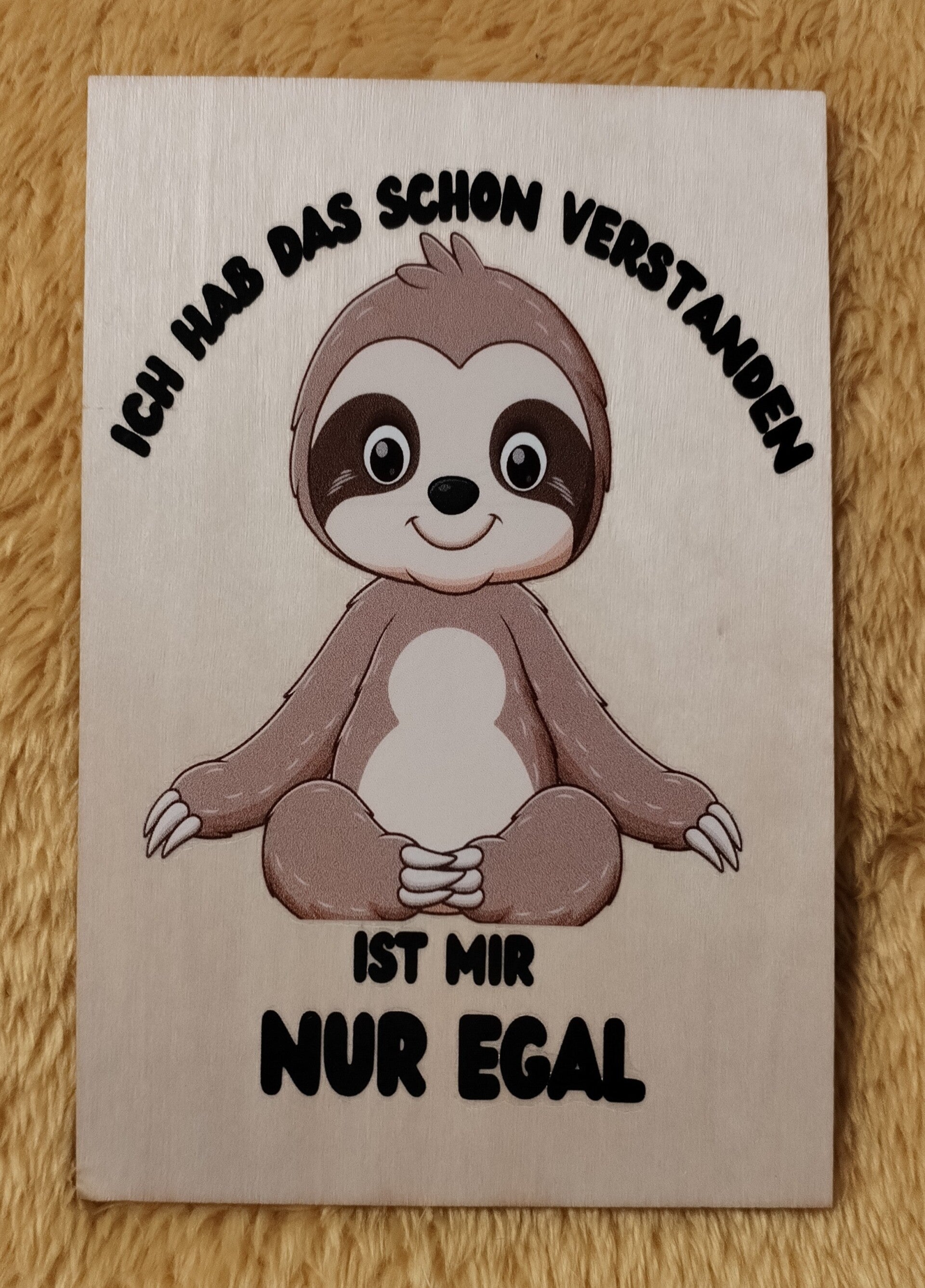 Ich hab das schon verstanden
