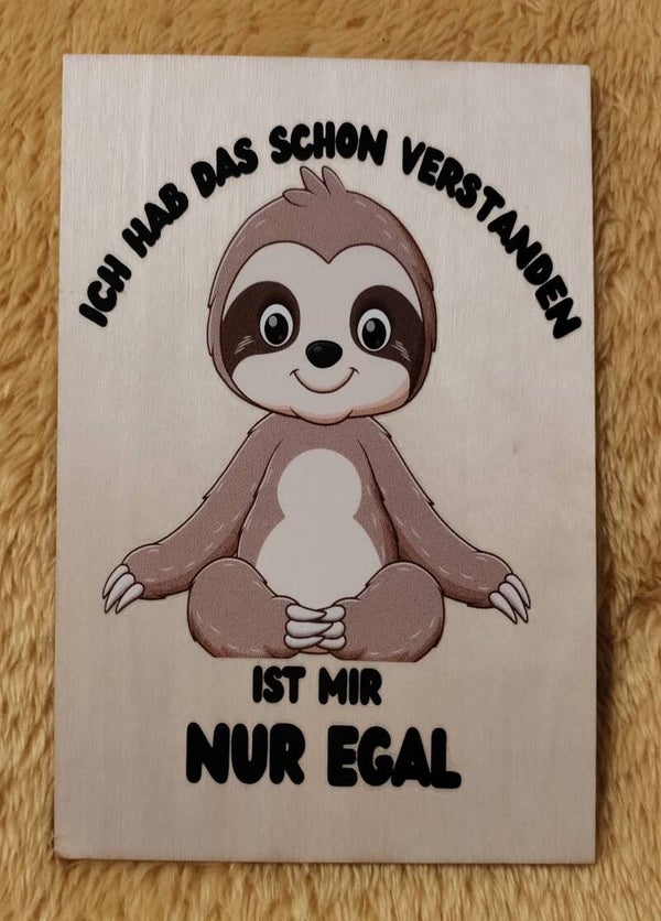 Ich hab das schon verstanden