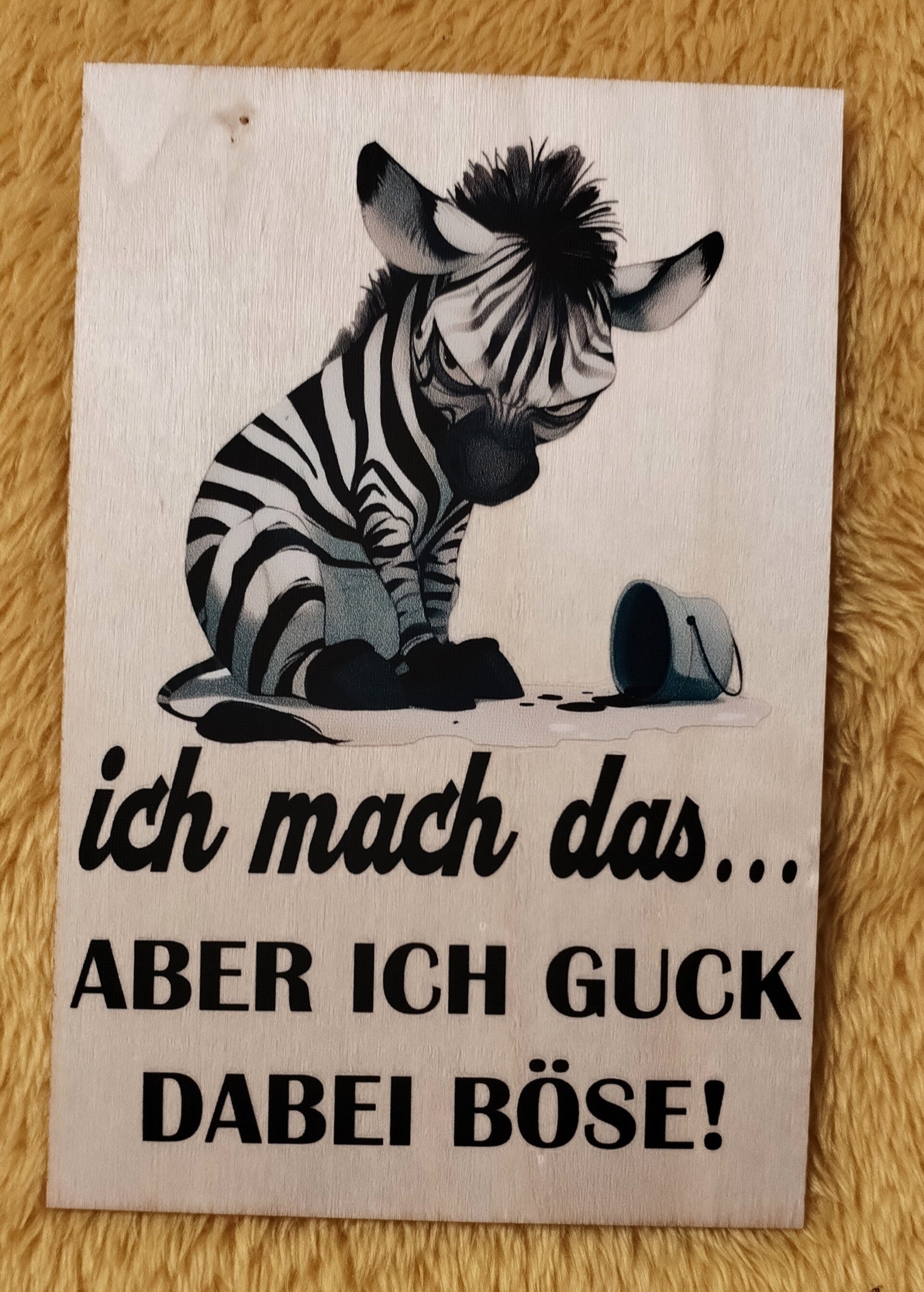 Ich mach das aber ich guck dabei böse