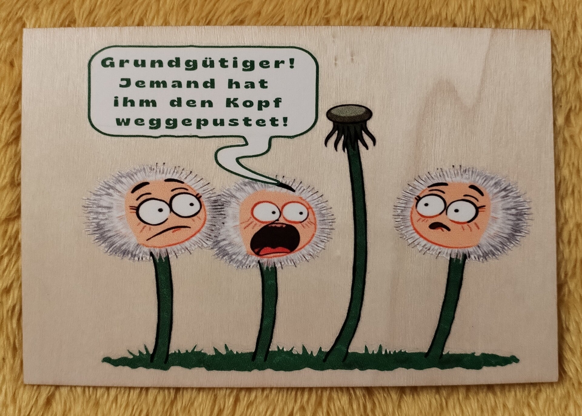 Grundgütiger, jemand hat ihm den Kopf weggepustet