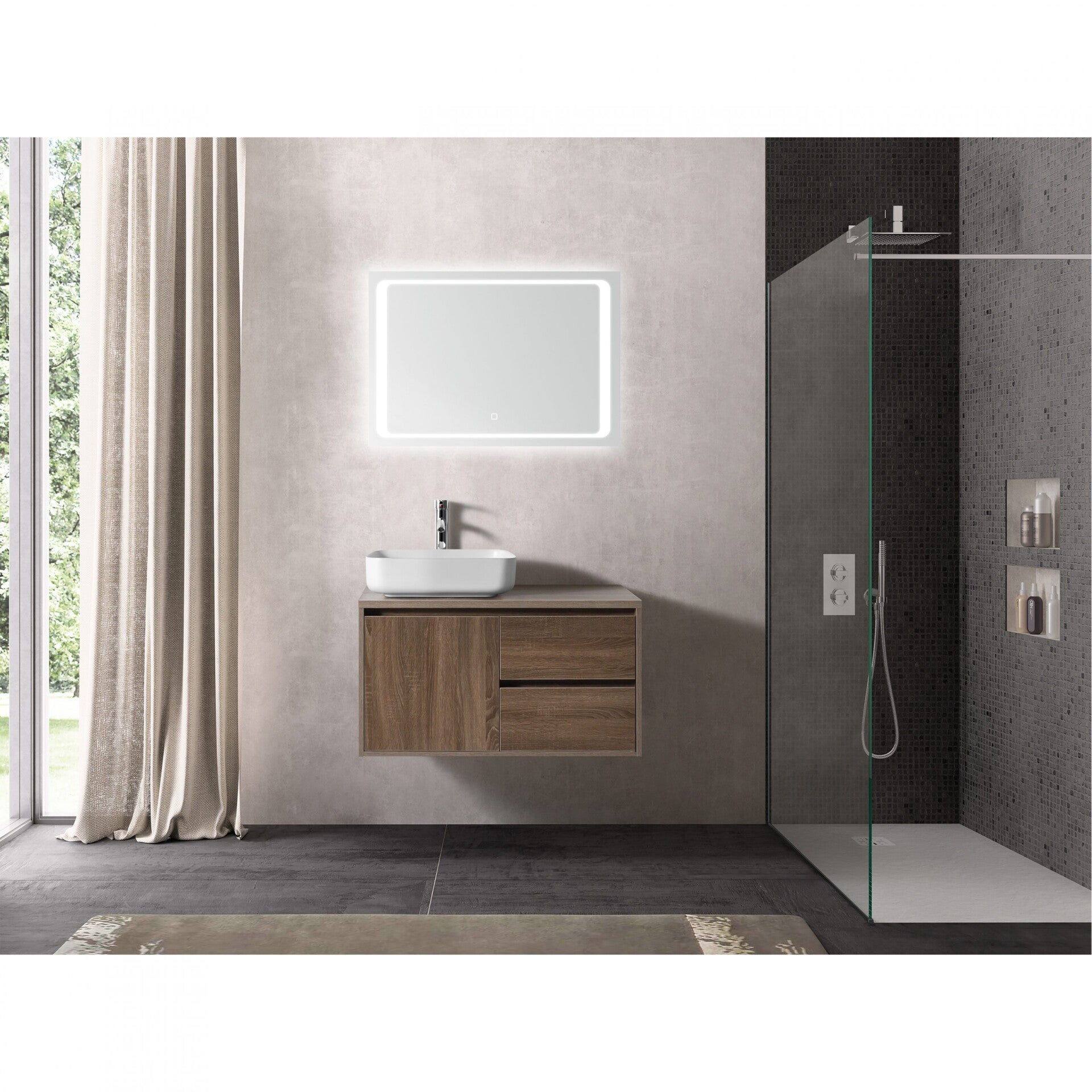 Badmeubelset Birmingham 80cm Hout